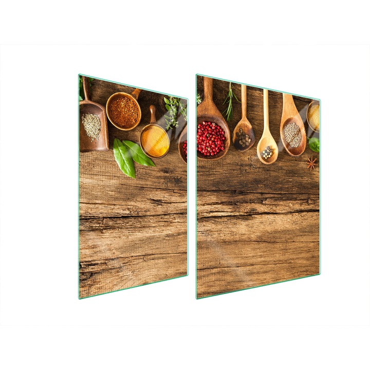 TMK ArtDeko üveg tűzhelyvédő lap, 30x40x52 cm, modern design, könnyen tisztítható