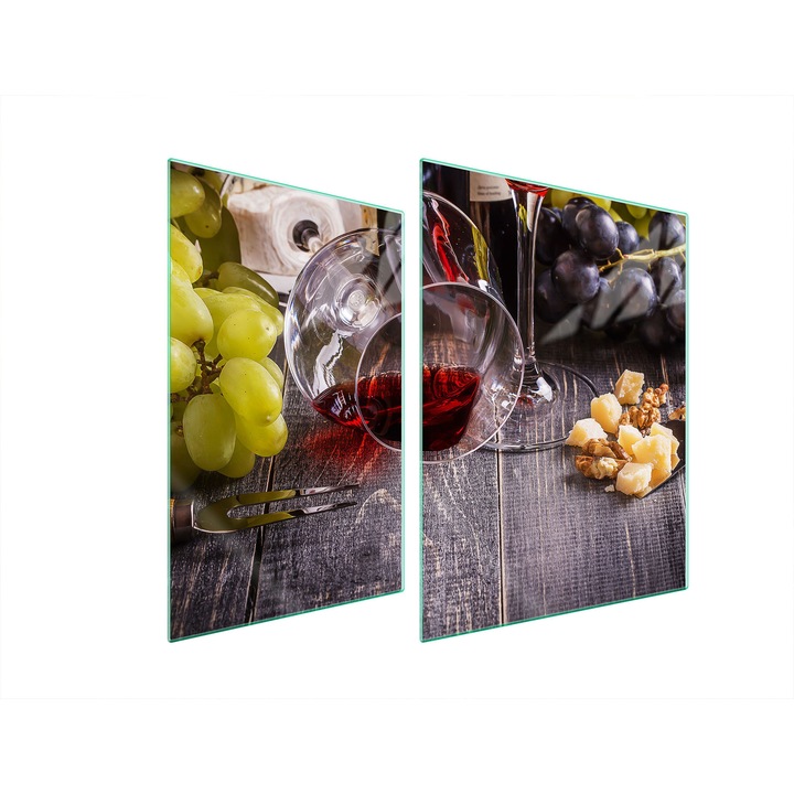 TMK ArtDeko üveg főzőlap védő, 30x40x52 cm, modern design, könnyen tisztítható, többszínű