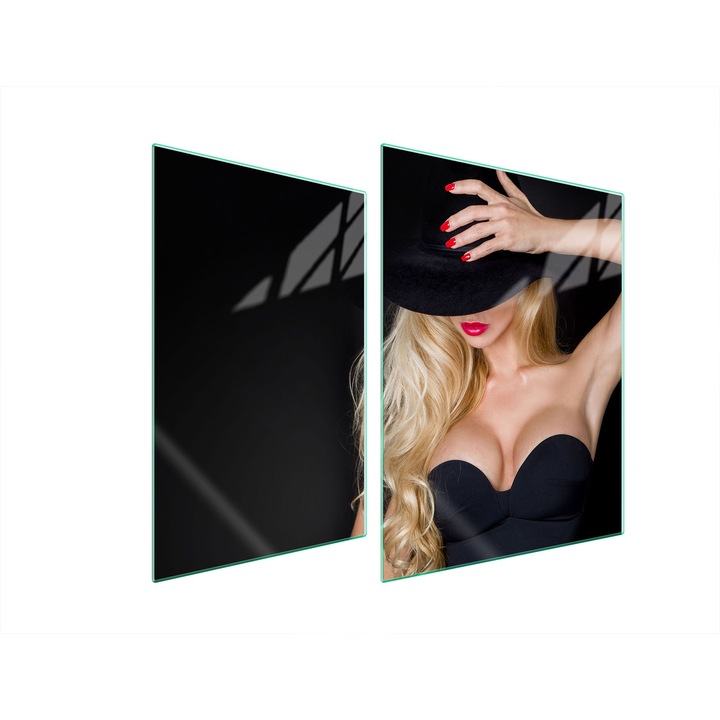 TMK ArtDeko üveg főzőlap védő, 30x40x52 cm, modern design, könnyen tisztítható