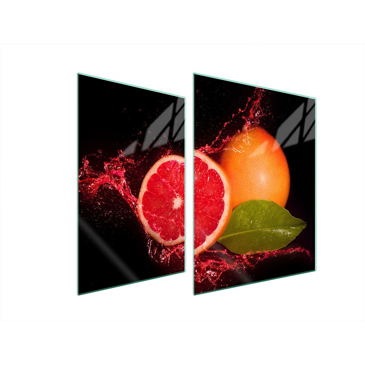 TMK ArtDeko üveg főzőlap védő, 30x40x52 cm, modern design, könnyen tisztítható, többszínű