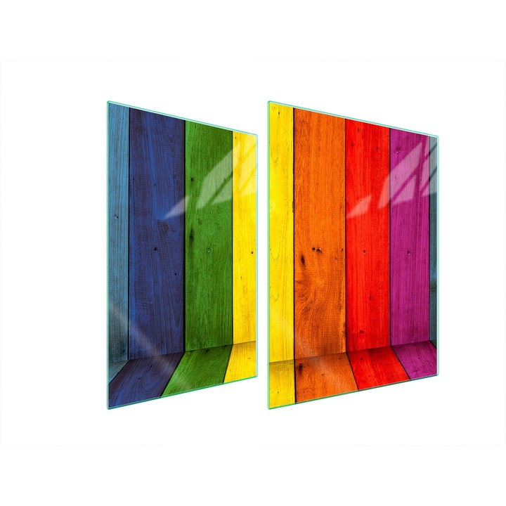 TMK ArtDeko üveg főzőlap védő, 30x40x52 cm, többszínű, sokoldalú felhasználás