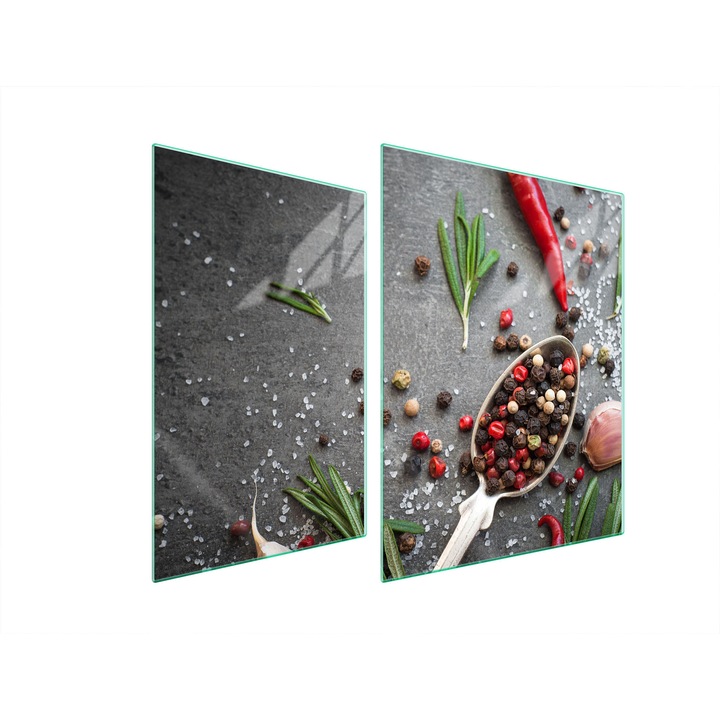 TMK ArtDeko üveg főzőlap védő, 30x40x52 cm, modern design, könnyen tisztítható, többszínű