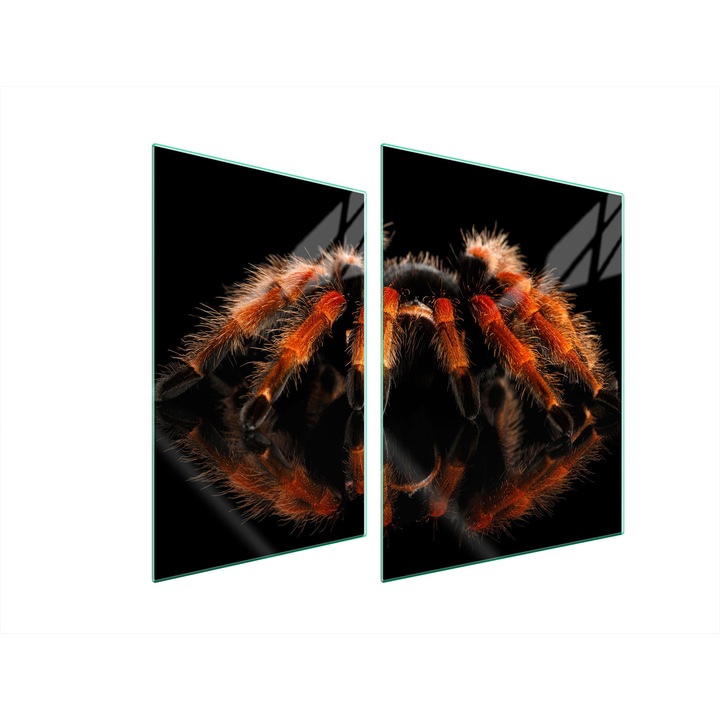 TMK ArtDeko üveg tűzhelyvédő lap, 30x40x52 cm, modern design, könnyen tisztítható