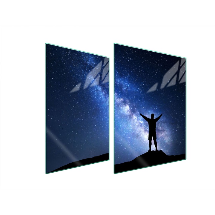 TMK ArtDeko üveg főzőlapvédő, 30x40x52 cm, modern design, könnyen tisztítható, többszínű