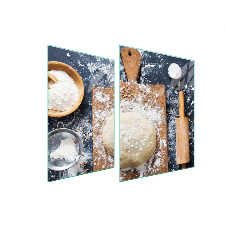 TMK ArtDeko üveg tűzhelyvédő lap, 30x40x52 cm, modern design, könnyen tisztítható