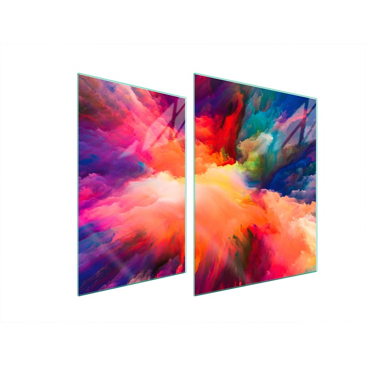 TMK ArtDeko üveg főzőlap védő, 30x40x52 cm, többszínű, sokoldalú használat