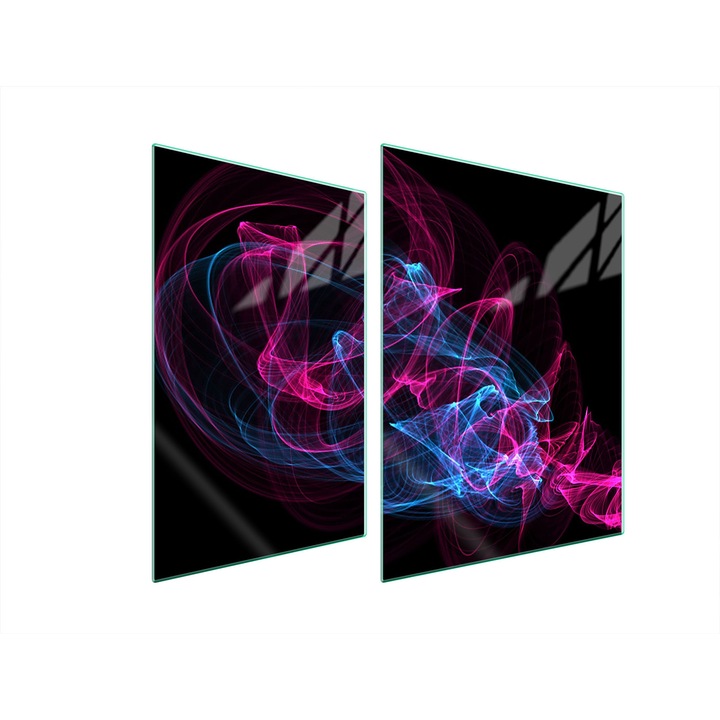 TMK ArtDeko üveg tűzhelyvédő lap, 30x40x52 cm, modern design, könnyen tisztítható