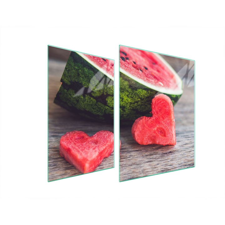 TMK ArtDeko üveg tűzhelyvédő lap, 30x40x52 cm, modern design, könnyen tisztítható, többszínű