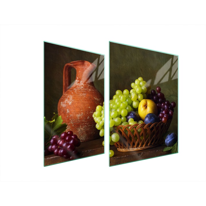 TMK ArtDeko üveg főzőlap védő, 30x40x52 cm, modern design, könnyen tisztítható, többszínű