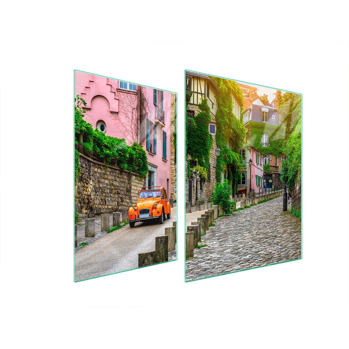 TMK ArtDeko üveg tűzhelyvédő lap, 30x40x52 cm, modern design, könnyen tisztítható