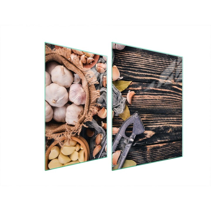 TMK ArtDeko üveg tűzhelyvédő lap, 30x40x52 cm, modern design, könnyen tisztítható