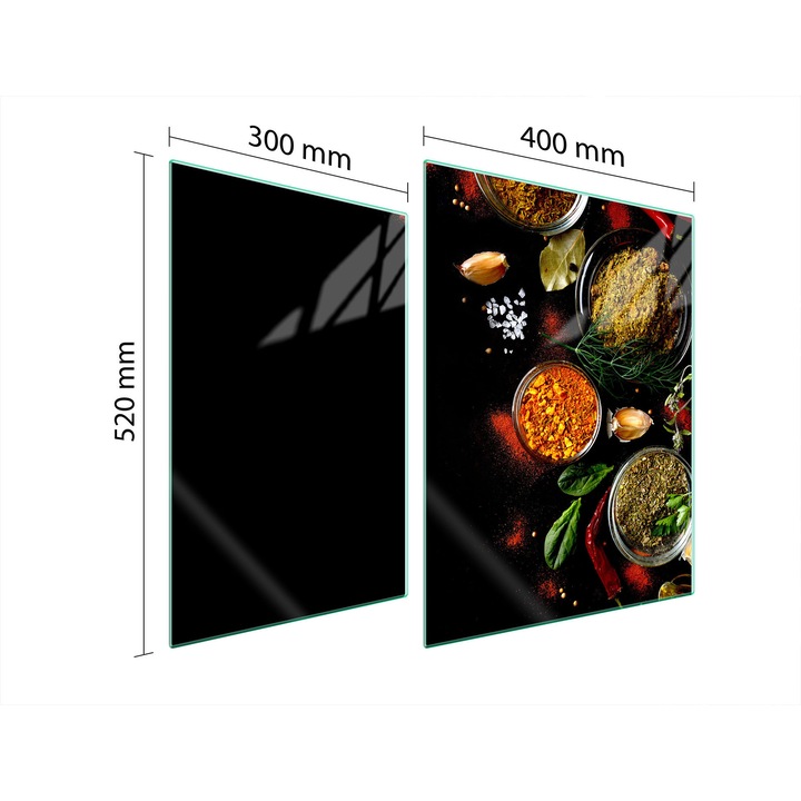 TMK ArtDeko üveg főzőlap védő, 30x40x52 cm, modern design, könnyen tisztítható