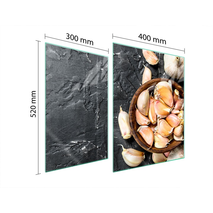 TMK ArtDeko üveg főzőlap védőlap, 30x40x52 cm, modern design, könnyen tisztítható, többszínű