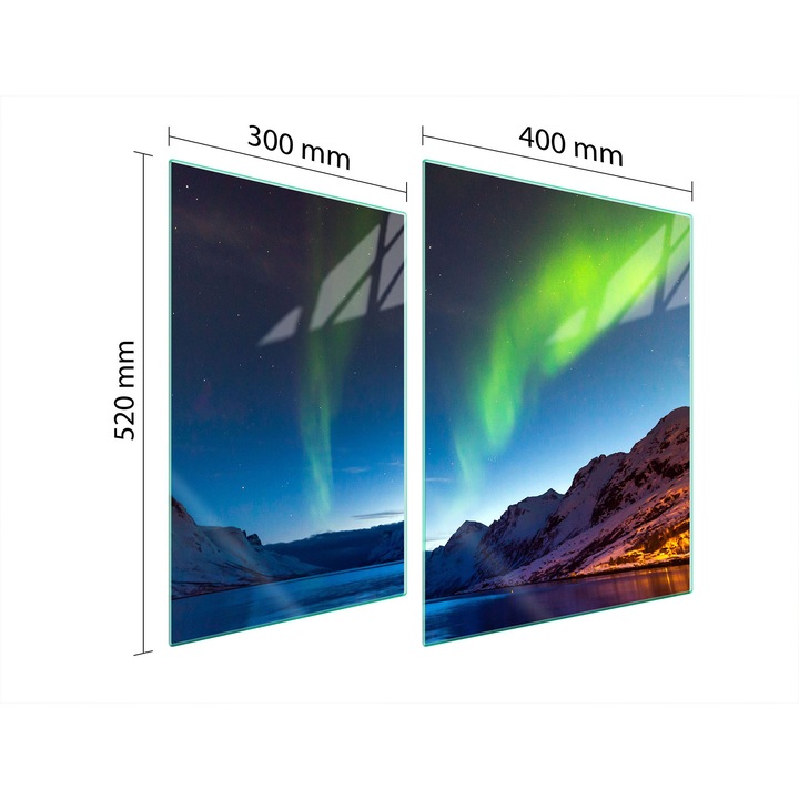 TMK ArtDeko 30x40x52 cm üveg főzőlap védőlemez, modern design, könnyen tisztítható