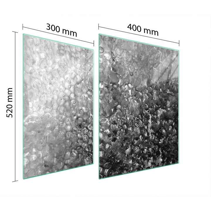 TMK ArtDeko 30x40x52 cm üveg főzőlap védő, modern design, könnyen tisztítható