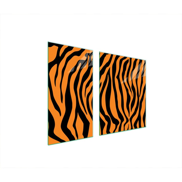 TMK ArtDeko üveg főzőlap védő, 30x60x52 cm, modern design, könnyen tisztítható