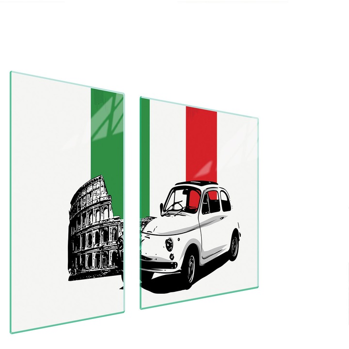 TMK ArtDeko Üveg főzőlapvédő, 30x60x52 cm, modern design, könnyen tisztítható