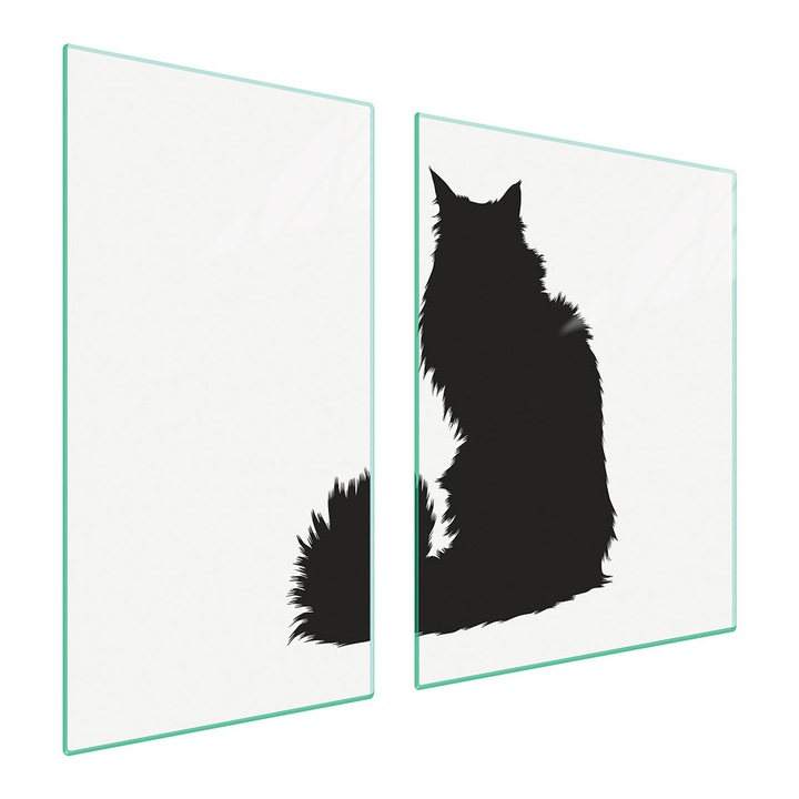 TMK ArtDeko üveg főzőlap védő, 30x60x52 cm, modern design, könnyen tisztítható
