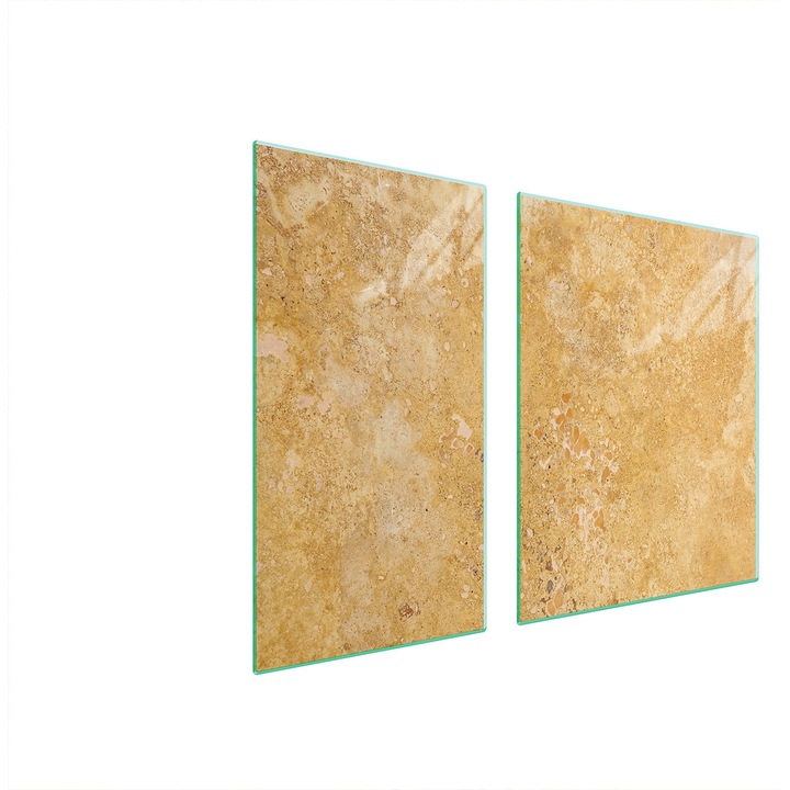 TMK ArtDeko üveg főzőlap védő, 30x60x52 cm, márvány design, multifunkcionális