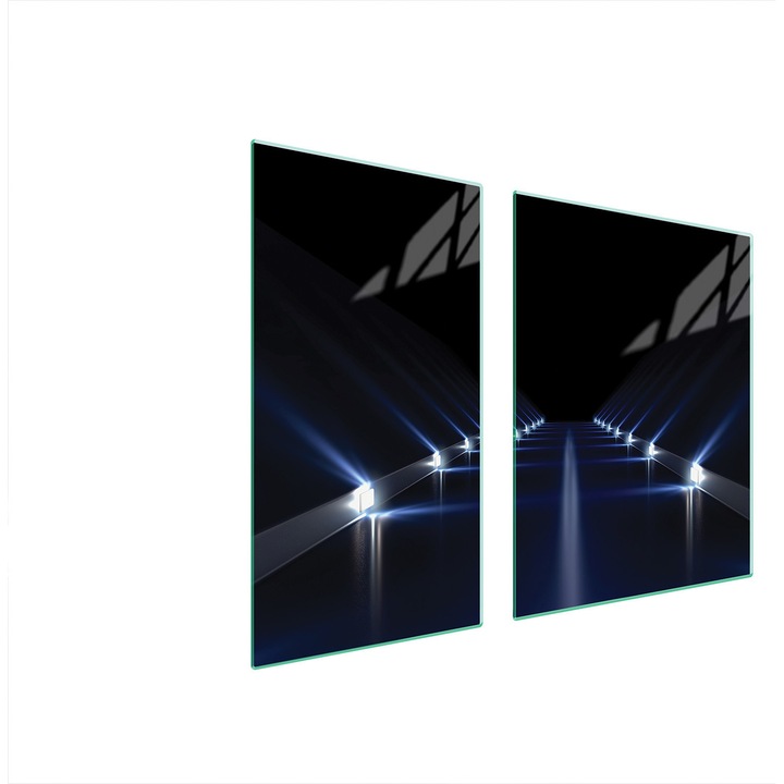 Üveg tűzhelyvédő lap 30x60x52 cm, TMK ArtDeko, modern design, könnyen tisztítható