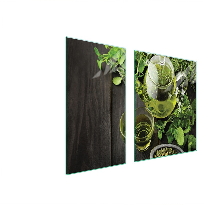 TMK ArtDeko üveg főzőlap védő, 30x60x52 cm, modern design, könnyen tisztítható