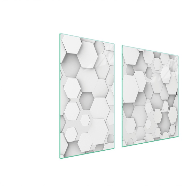 TMK ArtDeko üveg főzőlap védő, 30x60x52 cm, modern design, könnyen tisztítható