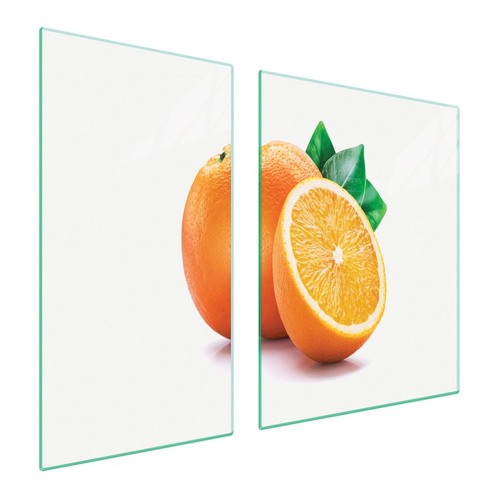 TMK ArtDeko üveg tűzhelyvédő lap, 30x60x52 cm, modern design, könnyen tisztítható, többszínű