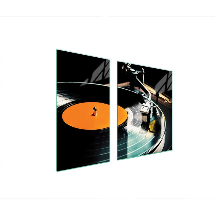 TMK ArtDeko üveg tűzhelyvédő lap, 30x60x52 cm, modern design, könnyen tisztítható, átlátszó