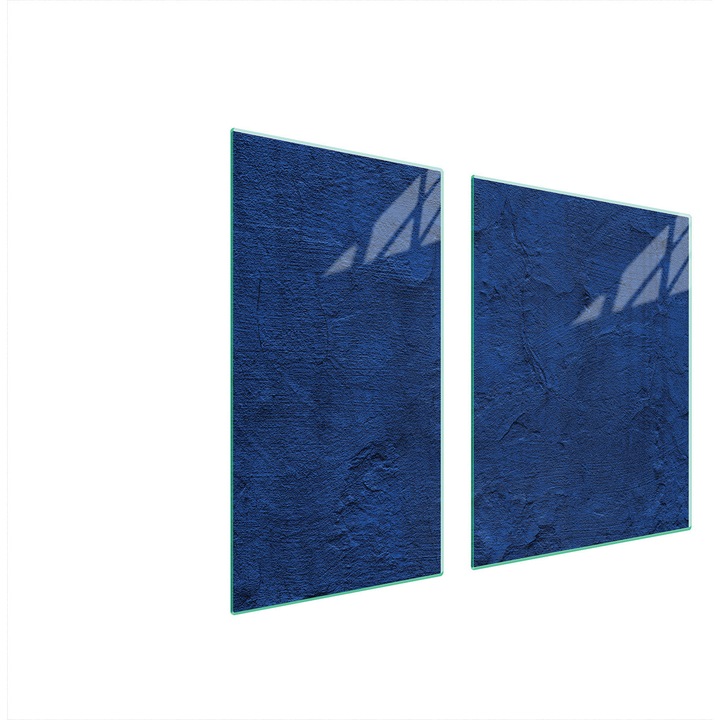 Üveg tűzhelyvédő lap 30x60x52cm, TMK ArtDeko, márvány design, többfunkciós