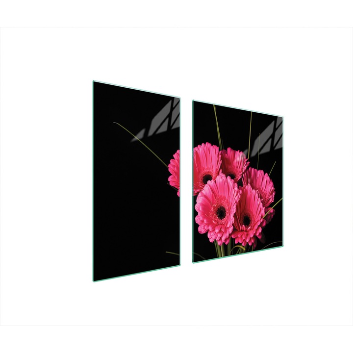 Üveg tűzhelyvédő lap 30x60x52 cm, TMK ArtDeko, modern design, könnyen tisztítható