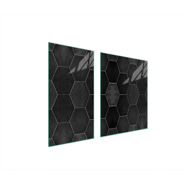 TMK ArtDeko üveg főzőlap védő, 30x60x52 cm, modern design, könnyen tisztítható