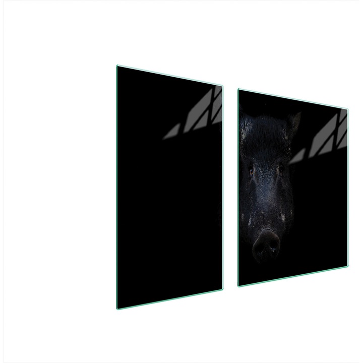 Üveg tűzhelyvédő lap 30x60x52 cm, TMK ArtDeko, modern design, könnyen tisztítható