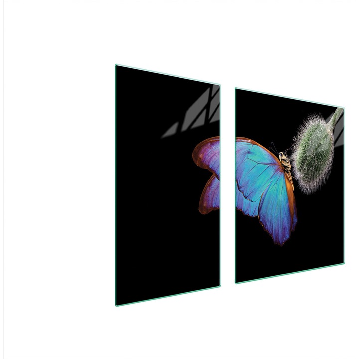 Üveg tűzhelyvédő lap 30x60x52 cm, TMK ArtDeko, modern design, könnyen tisztítható, átlátszó