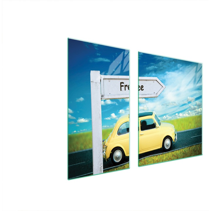 TMK ArtDeko üveg tűzhelyvédő lap 30x60x52 cm, modern design, hőálló, könnyen tisztítható