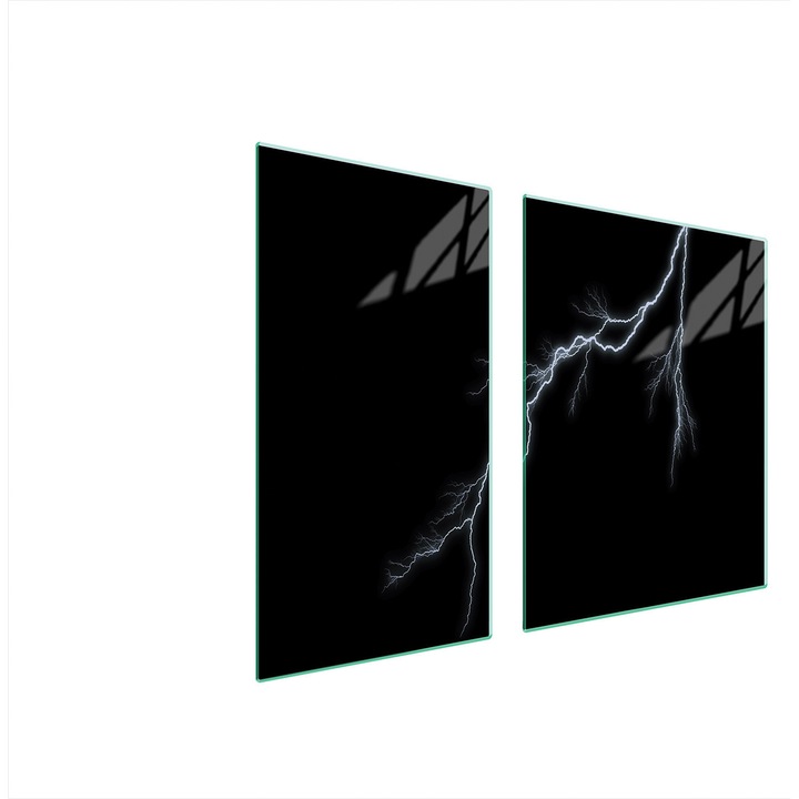 TMK ArtDeko üveg főzőlap védőlemez 30x60x52 cm, modern design, magas hőmérsékletnek ellenálló, többszínű