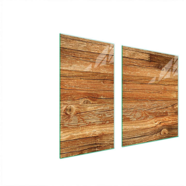 Üveg tűzhelyvédő lap 30x60x52cm, TMK ArtDeko, modern design, könnyen tisztítható, többszínű