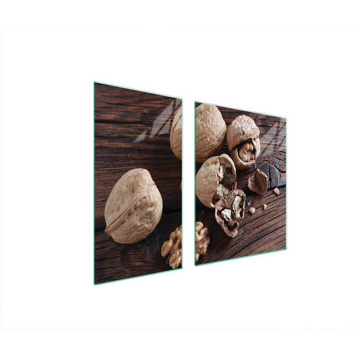 Üveg tűzhelyvédő lap 30x60x52 cm, TMK ArtDeko, modern design, könnyen tisztítható, többszínű