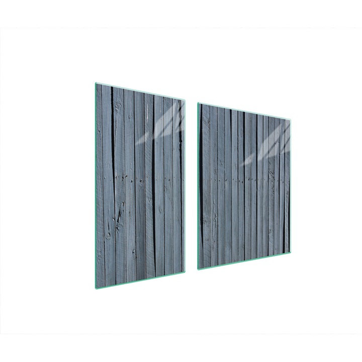 TMK ArtDeko üveg tűzhelyvédő lap, 30x60x52 cm, modern design, könnyen tisztítható, átlátszó