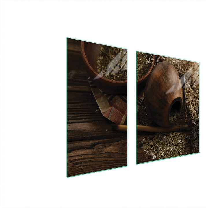 Üveg tűzhelyvédő lap 30x60x52 cm, TMK ArtDeko, modern design, könnyen tisztítható, többszínű