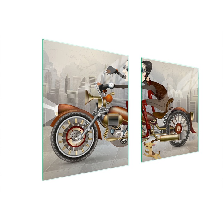 TMK ArtDeko üveg tűzhelyvédő, 40x45x52 cm, modern design, könnyen tisztítható