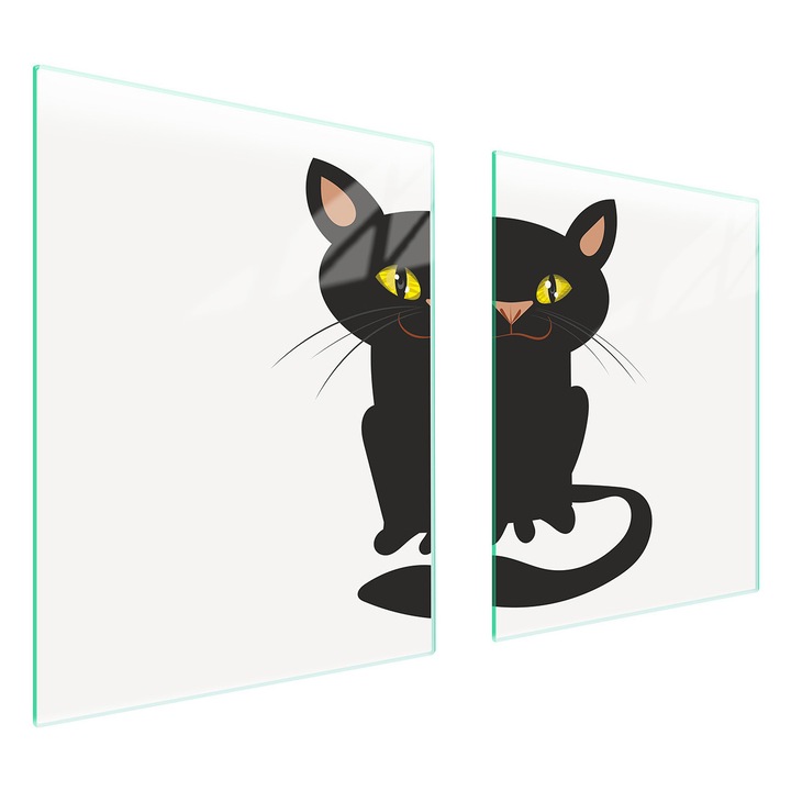 TMK ArtDeko üveg főzőlap védő, 40x45x52 cm, modern design, könnyen tisztítható