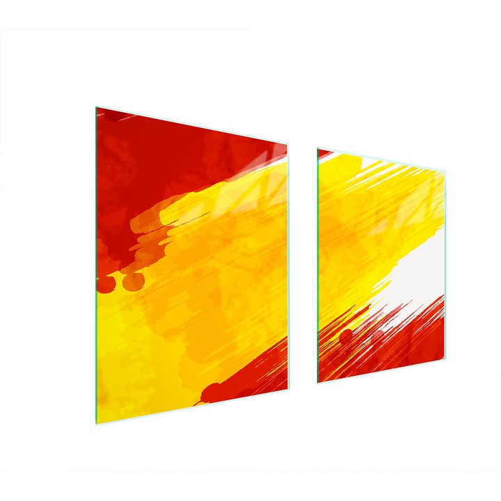 TMK ArtDeko üveg tűzhelyvédő lap, 40x45x52 cm, többszínű, sokoldalú felhasználás