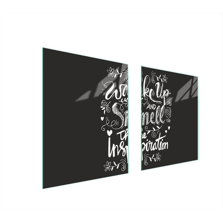 TMK ArtDeko üveg tűzhelyvédő lap, 40x45x52 cm, modern design, hőálló, többszínű