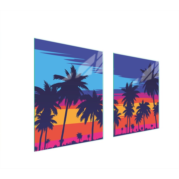 Üveg tűzhelyvédő lap 40x45x52 cm, TMK ArtDeko, modern design, könnyen tisztítható, többszínű