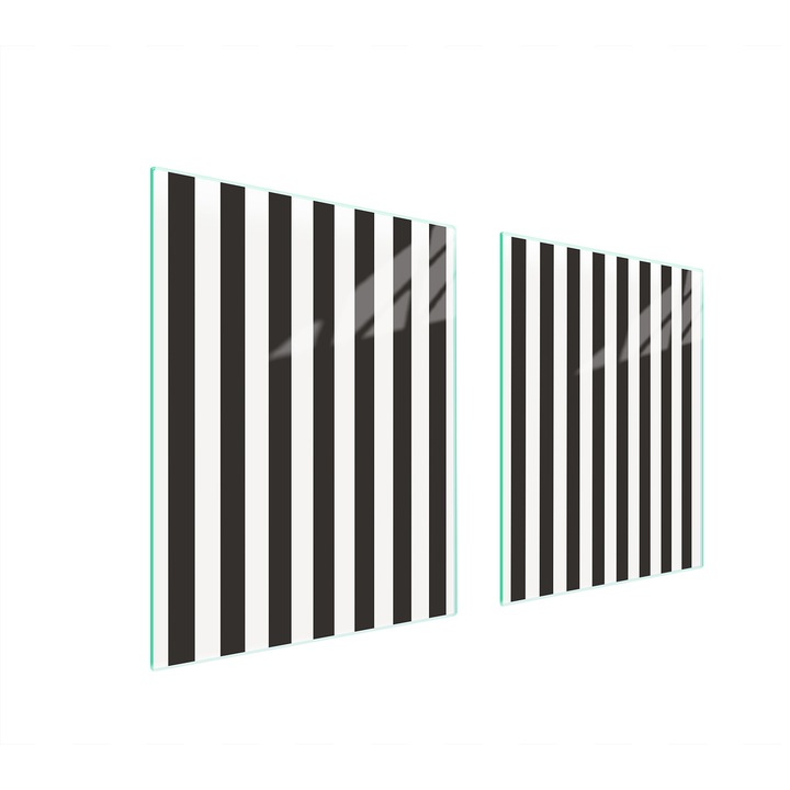 Üveg tűzhelyvédő lap 40x45x52cm, TMK ArtDeko, modern design, könnyen tisztítható