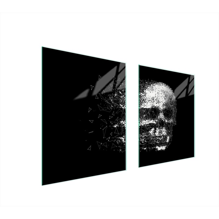 TMK ArtDeko üveg tűzhelyvédő lap, 40x45x52 cm, modern design, könnyen tisztítható