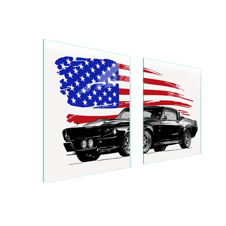 TMK ArtDeko üveg tűzhelyvédő, 40x45x52 cm, modern design, könnyen tisztítható