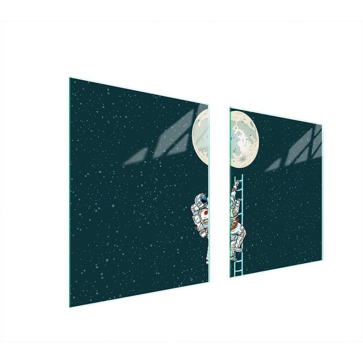 TMK ArtDeko üveg főzőlap védő, 40x45x52 cm, modern design, könnyen tisztítható, többszínű