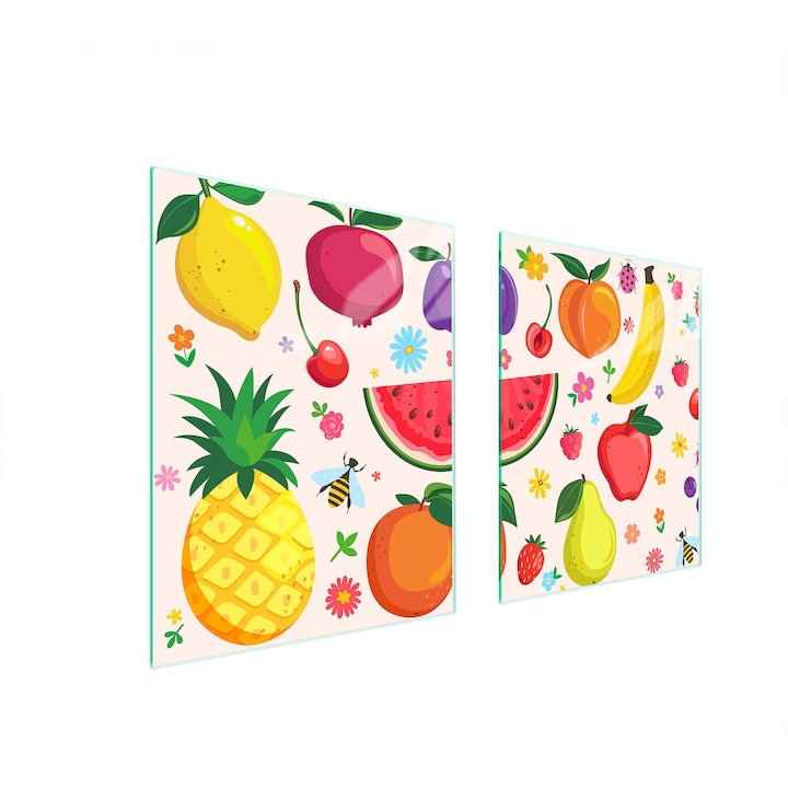 Placa de protectie din sticla pentru aragaz TMK ArtDeko, 85x52 cm, design modern, usor de curatat