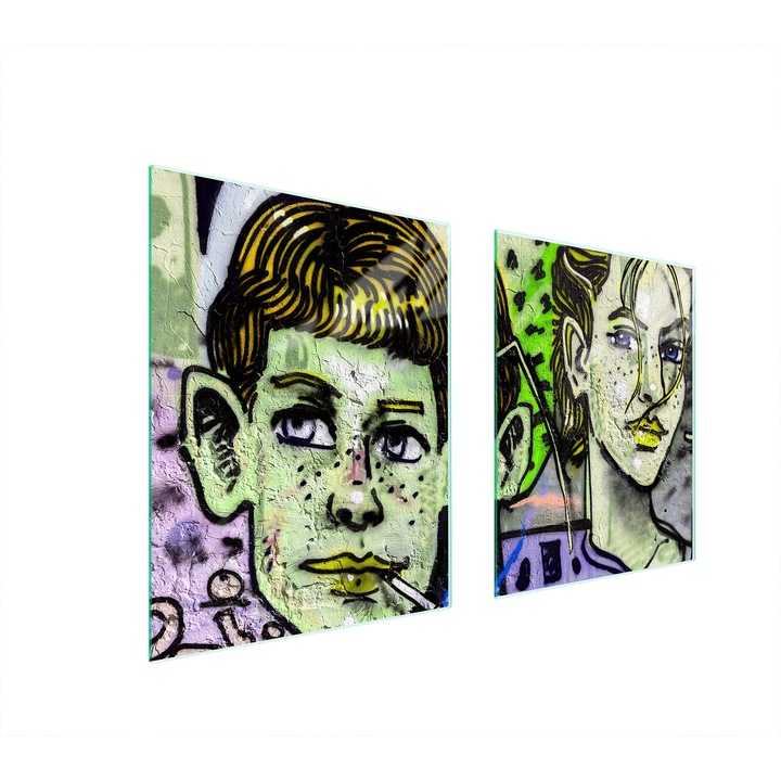 Placa de protectie din sticla pentru aragaz 40x45x52 cm, TMK ArtDeko, design modern, usor de curatat, transparent